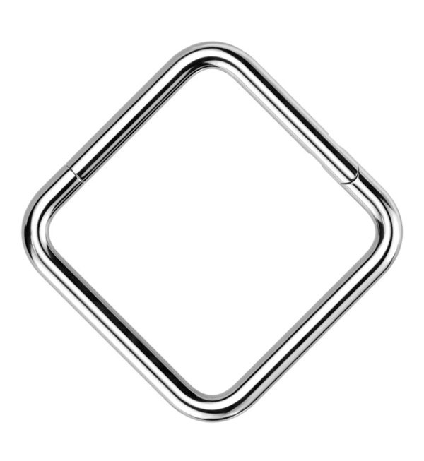 Square Titanium Hinged Segment Ring For Sale