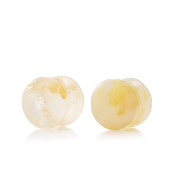 Graveyard Point Plume Agate Stone Plugs 1 2  (12mm) Version 1 Cheap - Image 2