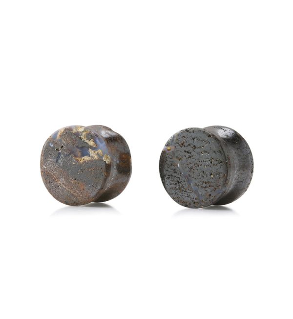 Boulder Opal Stone Plugs 1 2  (12mm) Version 2 Sale - Image 2