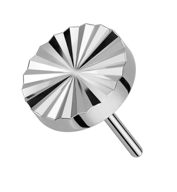 Retro Disk Threadless Titanium Top Fashion