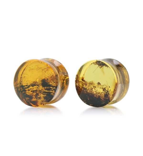 Chiapas Amber Plugs 5 8  (16mm) - Version 16 For Cheap - Image 2