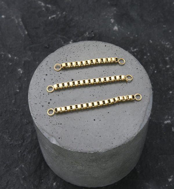 Gold PVD Box Stainless Steel Nose & Cartilage Piercing Chain Supply - Image 2