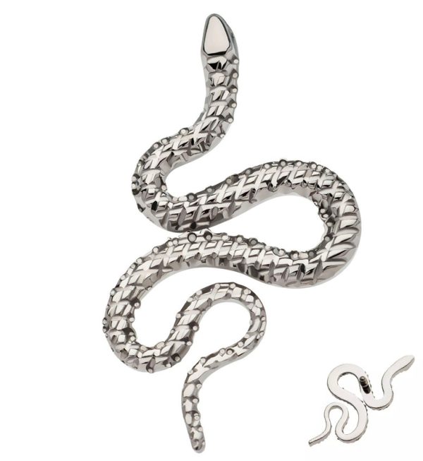 Crosshatch Snake Internally Threaded Titanium Top on Sale