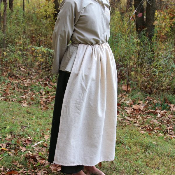 Drawstring Apron in Osnaburg Cheap - Image 4